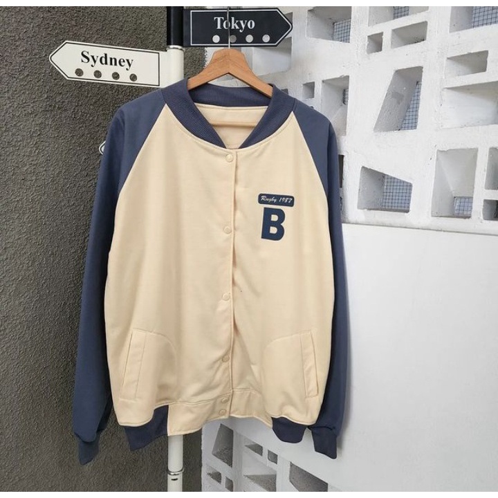 Sweater Pria Grosir Berkualitas - B Rugby baseball