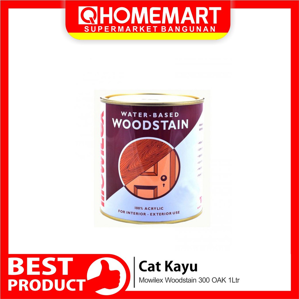  Cat  Kayu  Mowilex Woodstain 300 OAK 1Ltr Shopee Indonesia