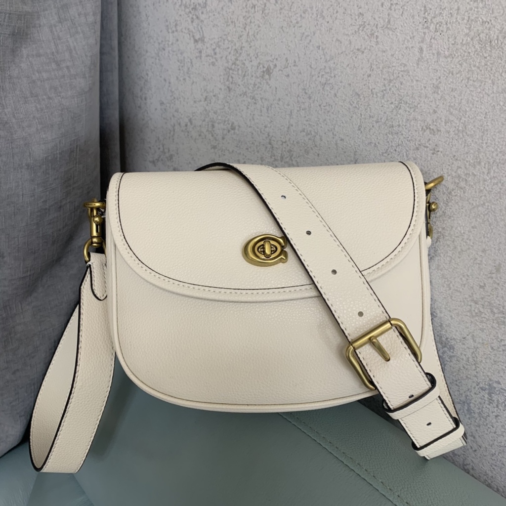 [Instant/Same Day]CA093 CA094 coach women Willow Saddle Bag Women Crossbody Sling Handbag 093 094   mab