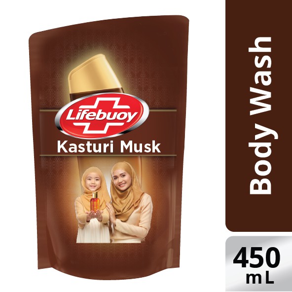 Lifebuoy Antibacterial Body Wash Refill Kasturi Musk 450 ml