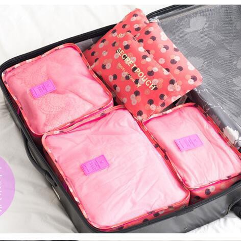 Travel Bag 6in1 Set Storage Baju Kotor Organizer Koper Limited