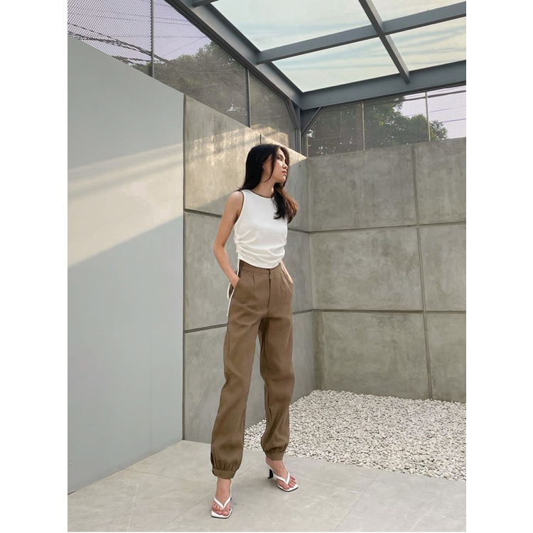 Kadaka B-0157 Jogger Pants Twill Celana Panjang Wanita Twill