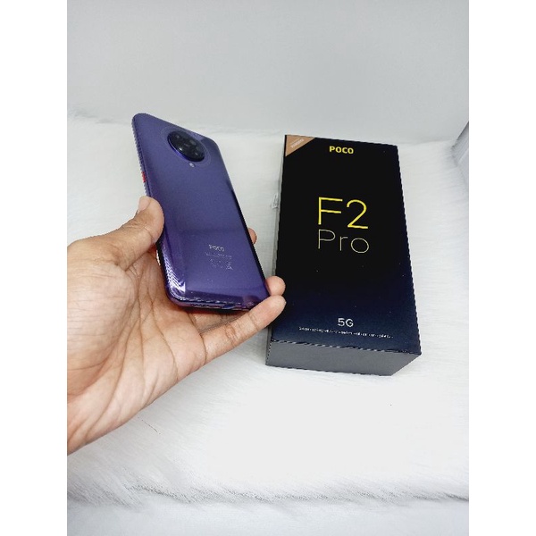 poco f2 pro purple Ram 8 256 gb by xiaomi lengkap second seken bekas murah resmi Indonesia