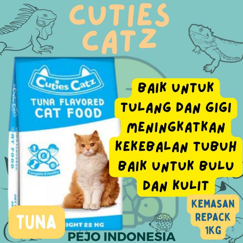 Cuties Catz  Makanan Kucing Rasa Tuna 1kg