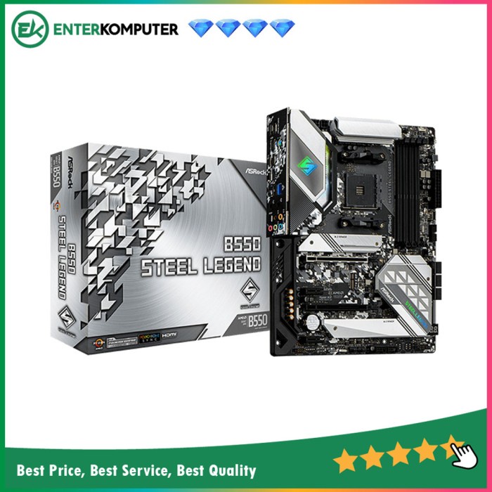 ASRock B550 Steel Legend (AM4, AMD Promontory B550, DDR4, USB3.2, SATA3)