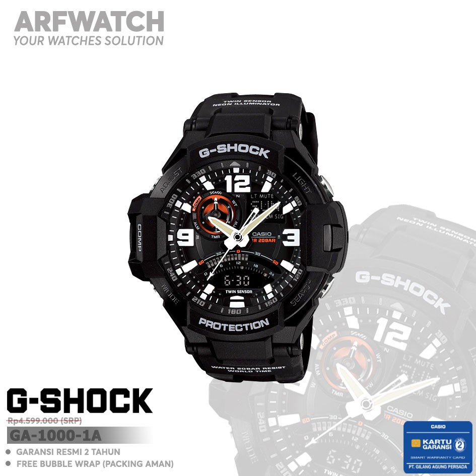 Casio G-Shock GA-1000-1A / GA-1000-1ADR Original