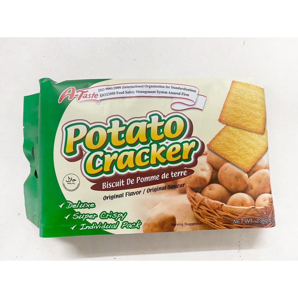 

A-Taste Potato Cracker Biscuit Original Flavor / Biskuit Kentang Original 238Gr