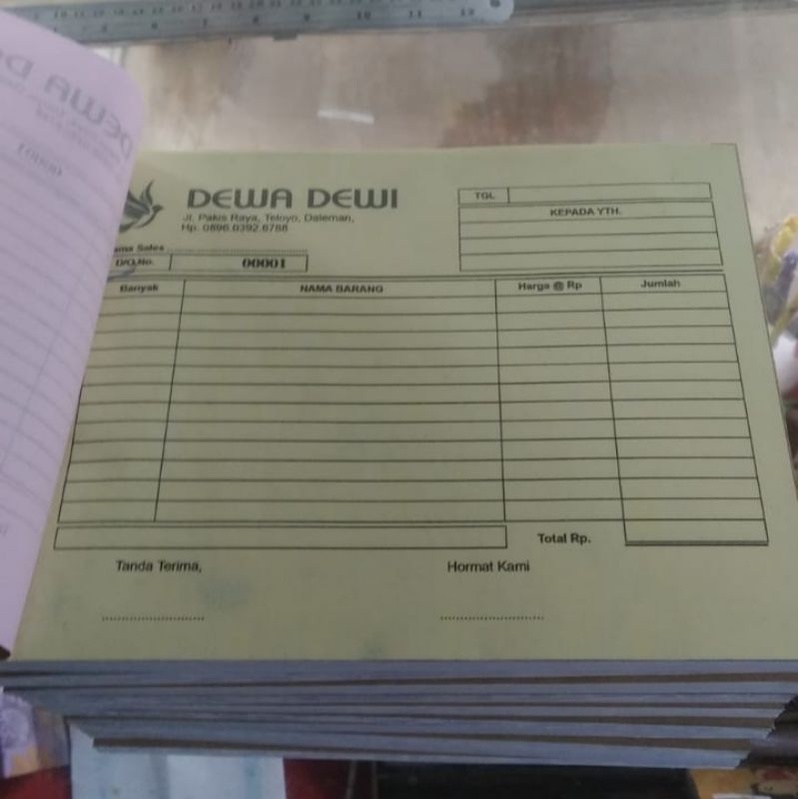 

NOTA NCR ½ FOLIO 2 PLY
