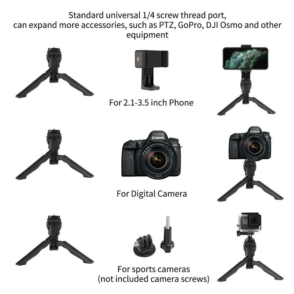 POPULAR Terpopuler360° Desktop Tripod Mini 2in1 Stik Selfie Genggam Lipat Untuk Handphone Kamera GoPro