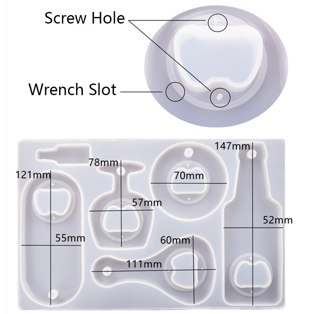 Solighter Corkscrew Cetakan Epoxy Bahan Silikon Bentuk Bunga Kering Untuk Pembuatan Kaca Kristal