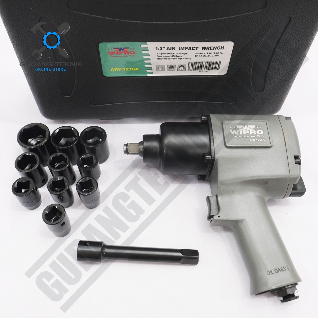 Air Impact Wrench 1/2&quot; WIPRO AIW1218A / Alat Buka Pasang Baut AIW 1218A