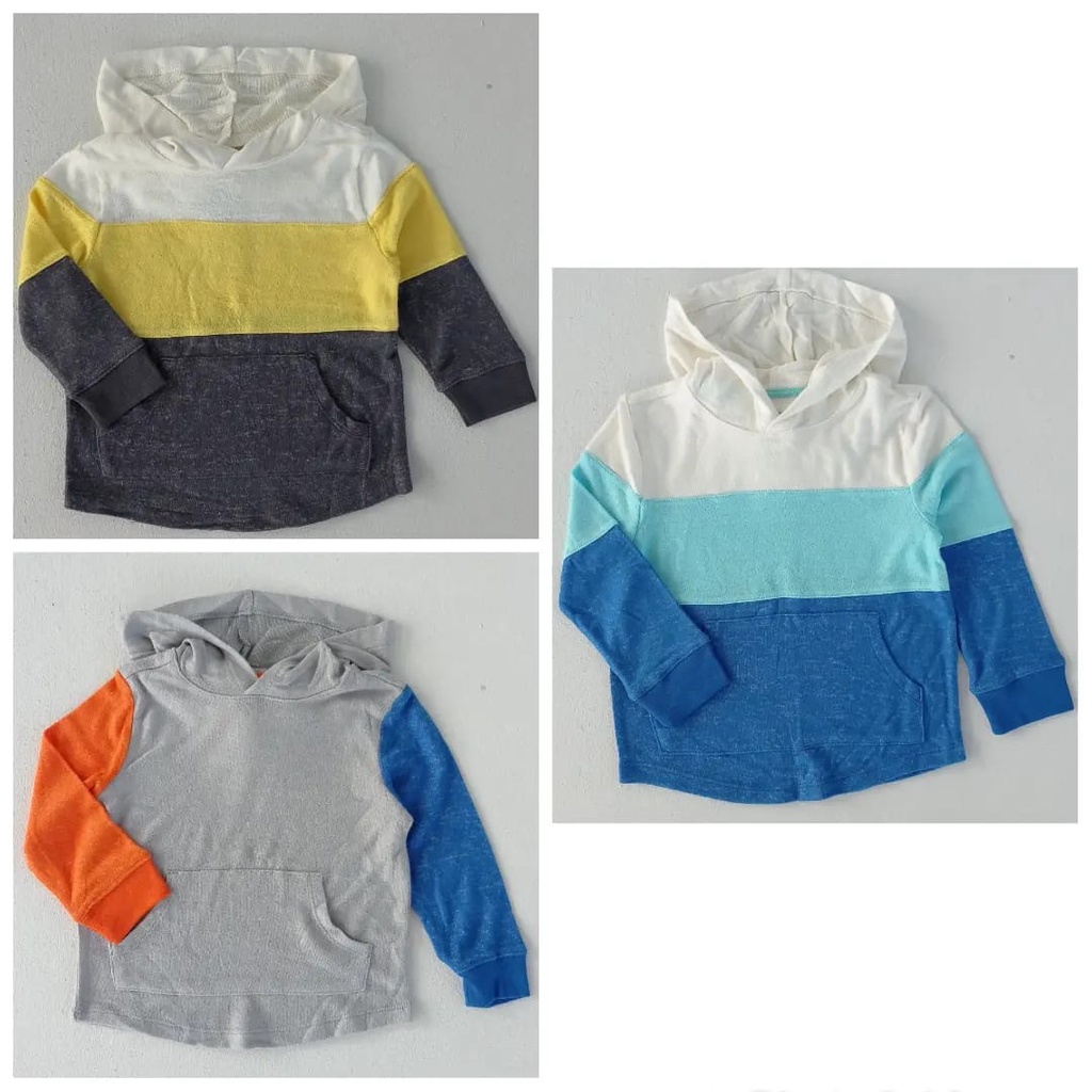 Kaos Anak Cowok Branded Kaos Anak Laki Laki Motif Hoodie Kaos Lengan Panjang Anak Wonder Nation
