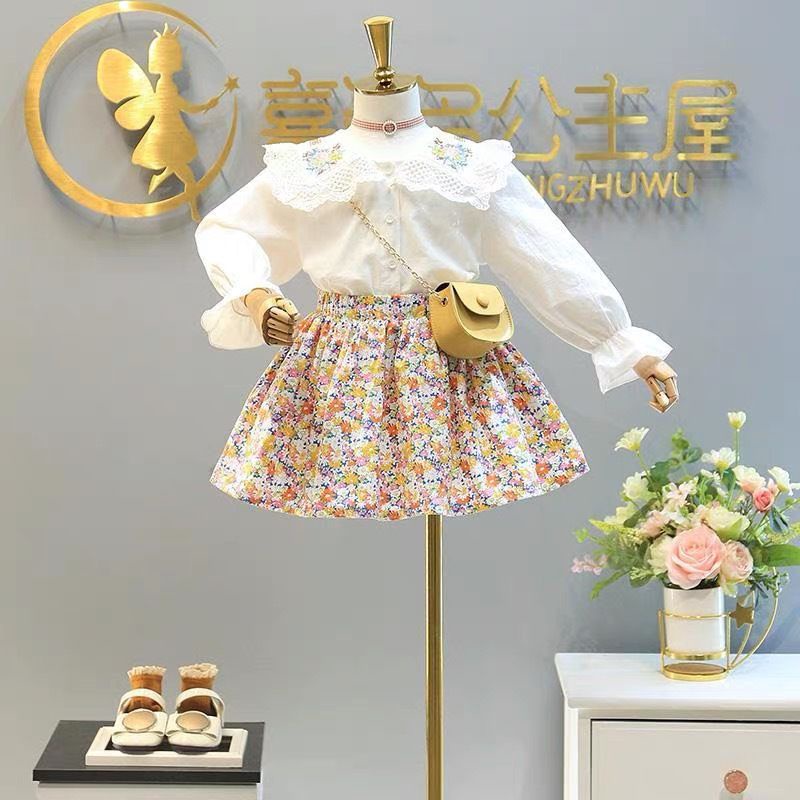 ANANAKSTORE- Dress anak perempuan lucu baju baby keren perempuan impor premium Model FLORAL BIRU/ Baju usia 2-7 Tahun/ B03