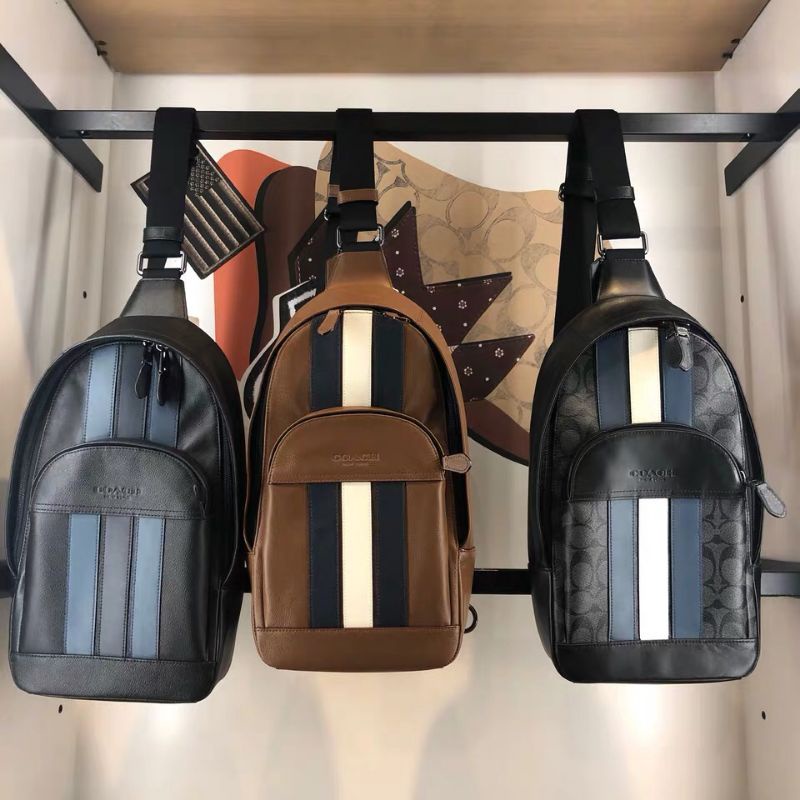 coach houston pack waistbag pria men bag 100% original tas asli fo