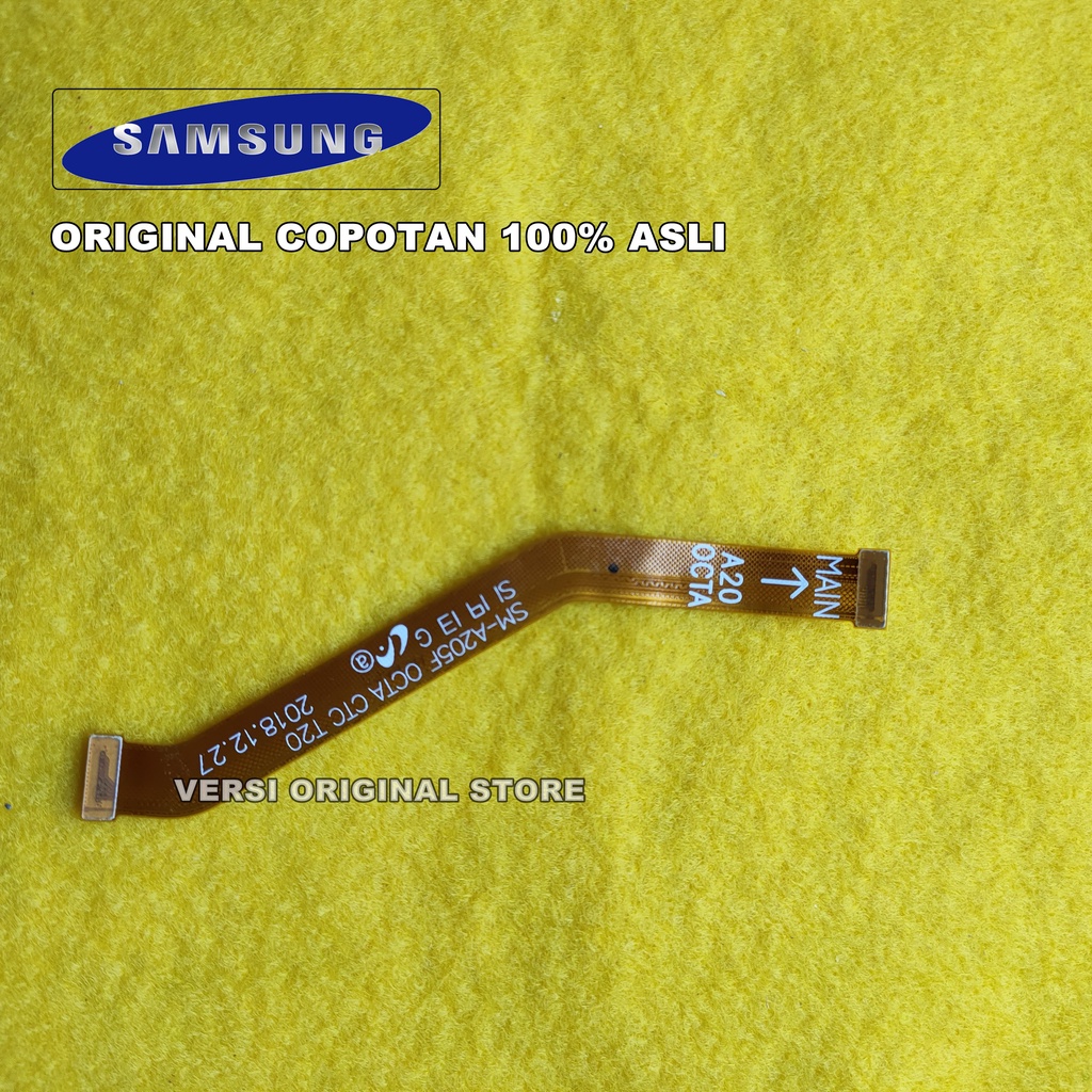 FLEXIBLE LCD SAMSUNG A20 A205F ORIGINAL 100% COPOTAN