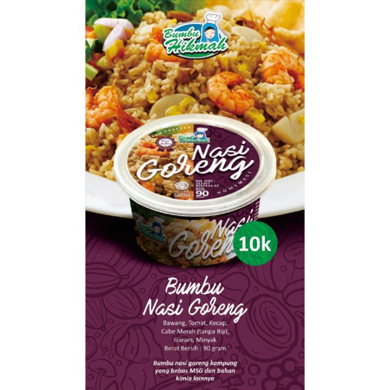 

Bumbu Hikmah NASI GORENG NON-MSG