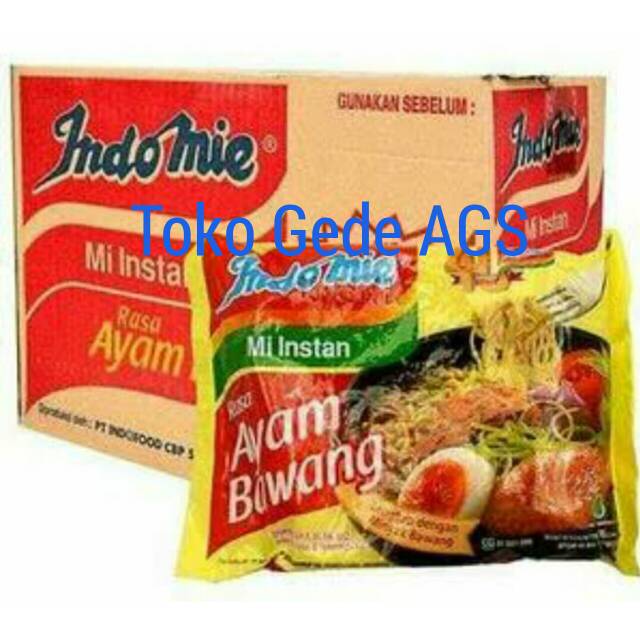 

Mie Instan Indomie Rebus Soto Mie, Ayam Bawang, Kaldu Ayam 1 Dus