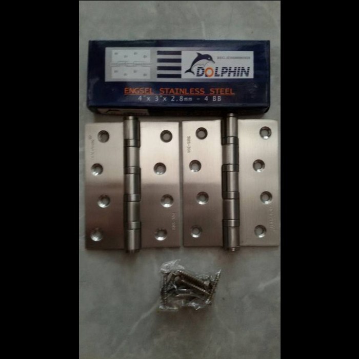 engsel jendela 4in stainless SUS 304 dolphin