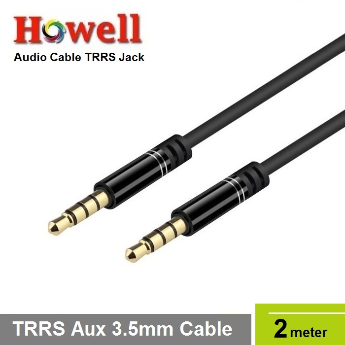 Howell Kabel Audio Aux TRRS 3.5mm 2M