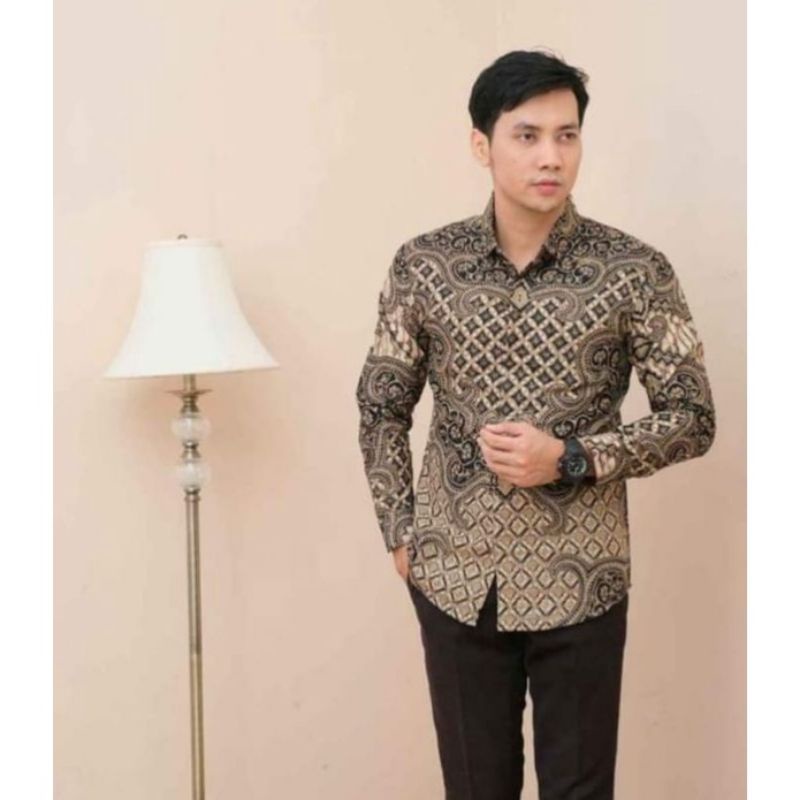 KEMEJA BATIK SLIM FIT PRABUSENO BATIK PRIA SLIMFIT TERBARU PREMIUM MODERN SOLO