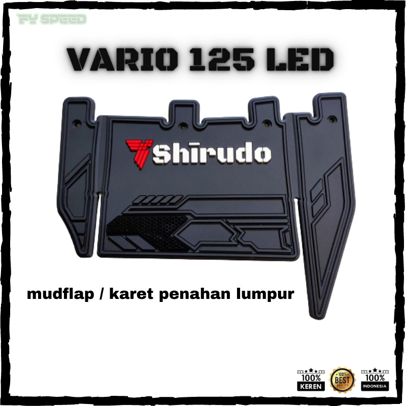 Mudflap Vario 125 Led  Karet Lumpur Vario 125 Led
