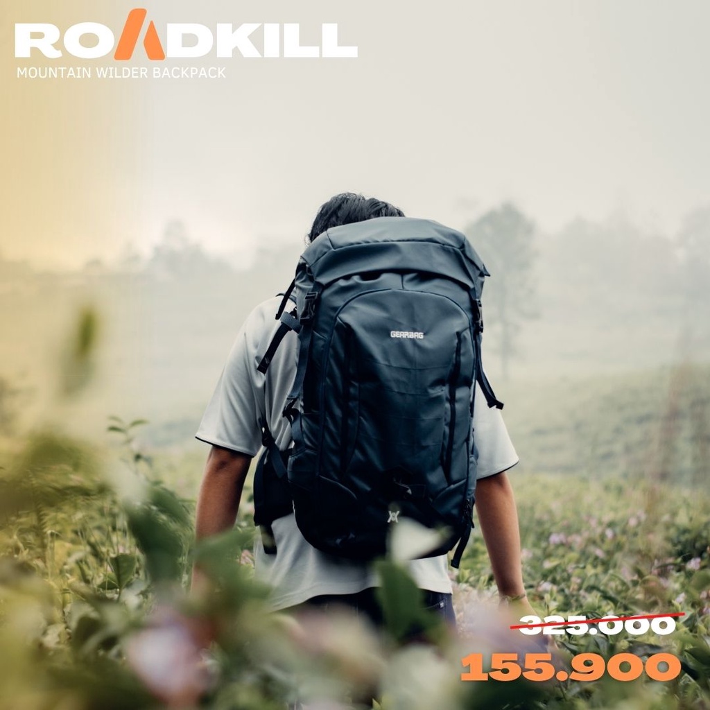 ROADKILL MOUNTAIN BACKPACK - TAS GUNUNG BIG CAPACITY UP TO 40L - TAS RANSEL MUDIK / TAS TRAVEL / TAS HIKING / RANSEL COWO / RANSEL OUTDOOR