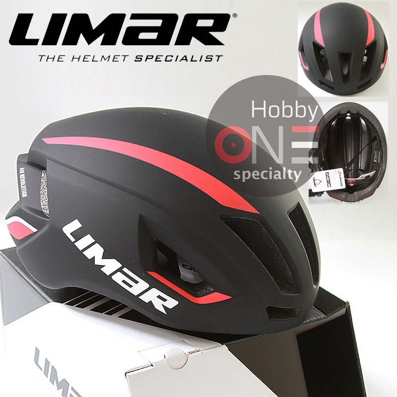 LIMAR HELMET AIR SPEED MATT BLACK RED - Helm Sepeda