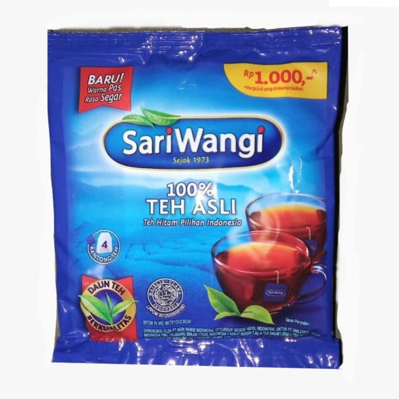 Jual Teh Celup Sachet Sari Wangi 4 Kantongsachet Shopee Indonesia 1648