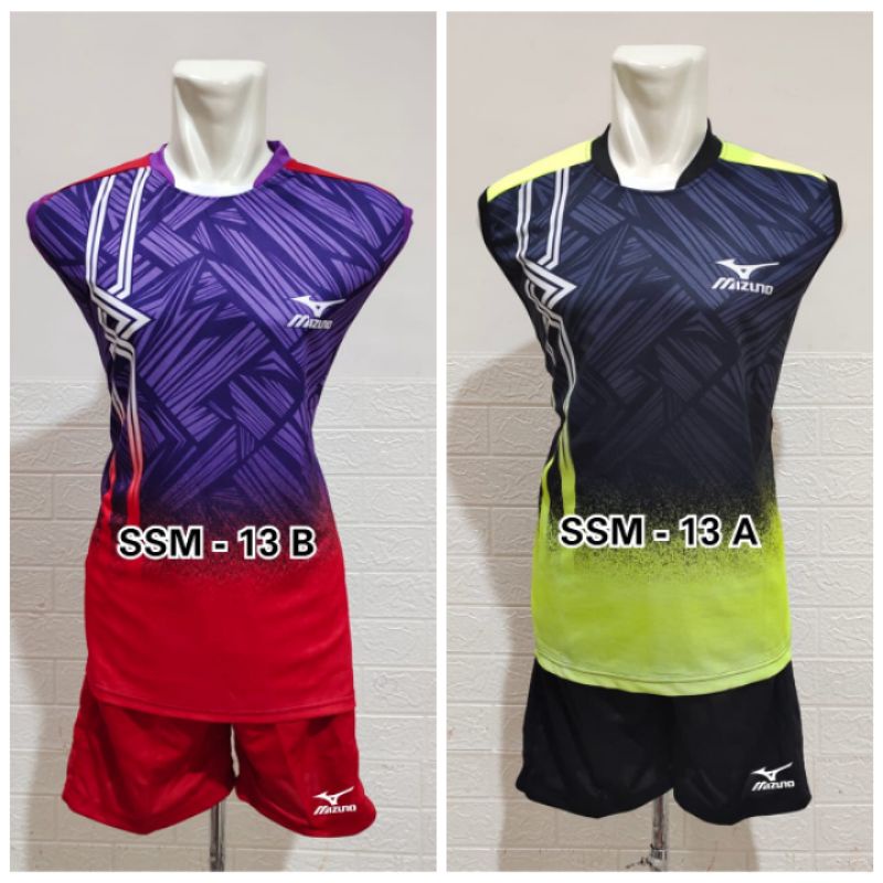 setelan voli singlet tanpa lengan baju voli kaos voley setelan voli jersey voly ball printing