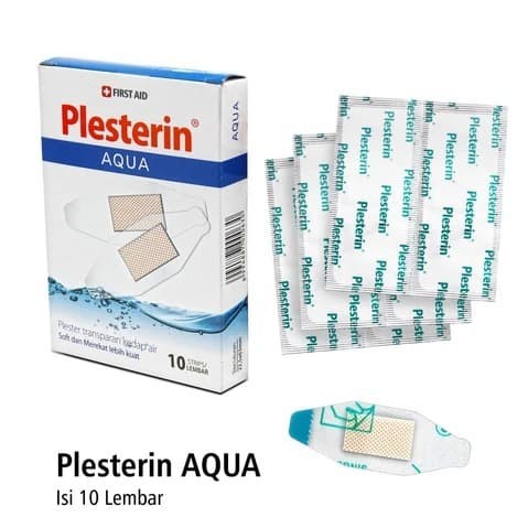 Plesterin Aqua Isi 10 PCS / Plesterin Aqua / Plesterin Transparant / Plesterin Waterproof / Plesterin Aqua Onemed / Plester Luka