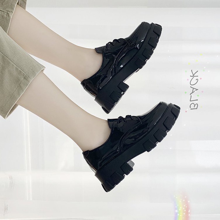 AVANCEID 1960 Sepatu Sneakers Wanita Kerja Docmart Maryjane Hitam Import