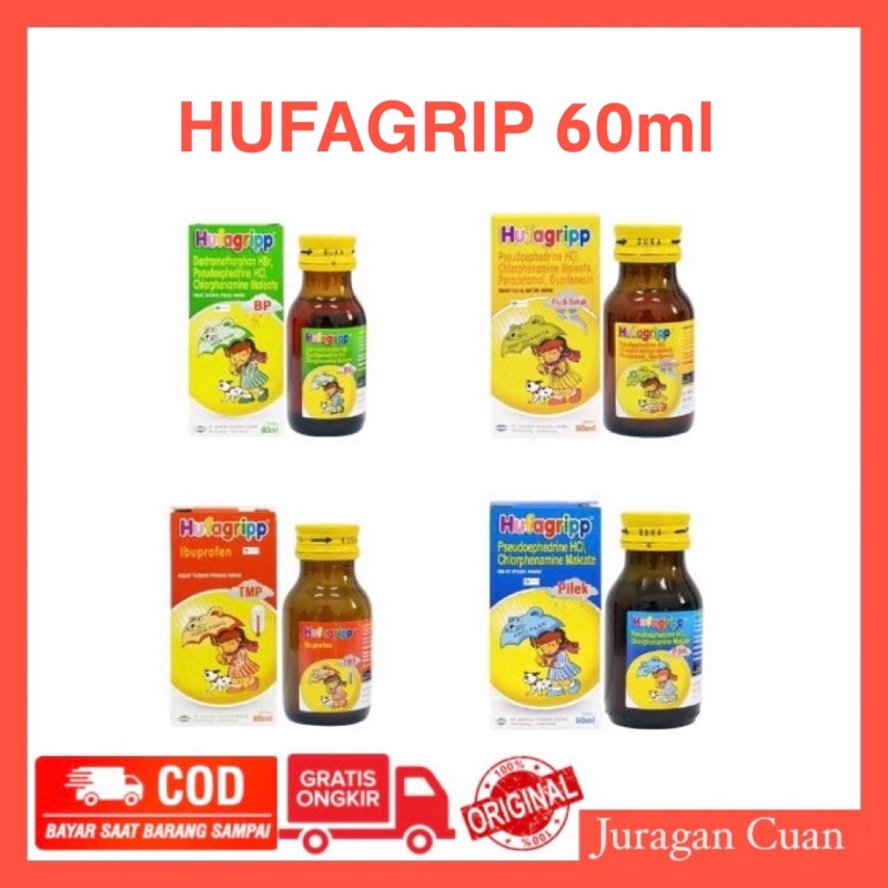 HUFAGRIPP OBAT FLU, BATUK, PILEK, DAN DEMAM UNTUK ANAK