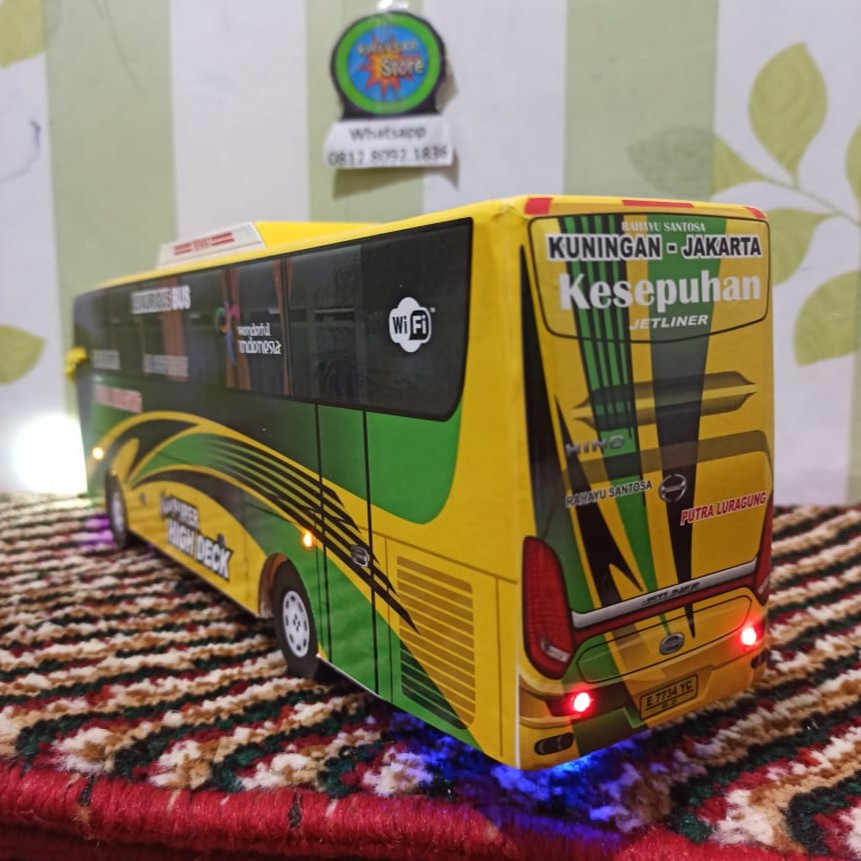 miniatur bus bis luraagung kesepuan shd plus lampu