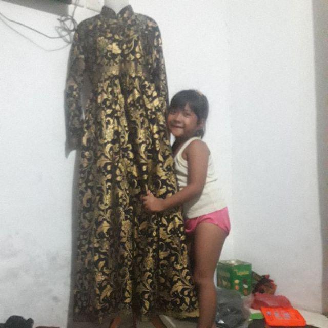 Ms Gamis Batik Sriwedari Maxi Super Jumbo Xxxl Ld 120c. Bumil/busui Katun Sogan