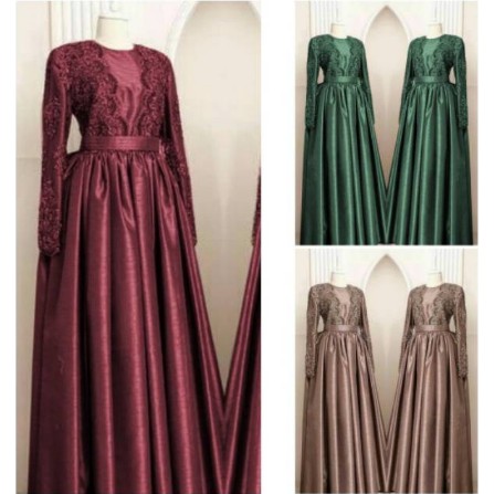 Gaun Pesta Perempuan / Pesta, upacara kelulusan Pernikahan, Slim fit gaun pengiring pengantin