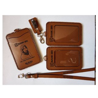 

Id Card Holder Kulit / Name Tag BRI Custum Foto