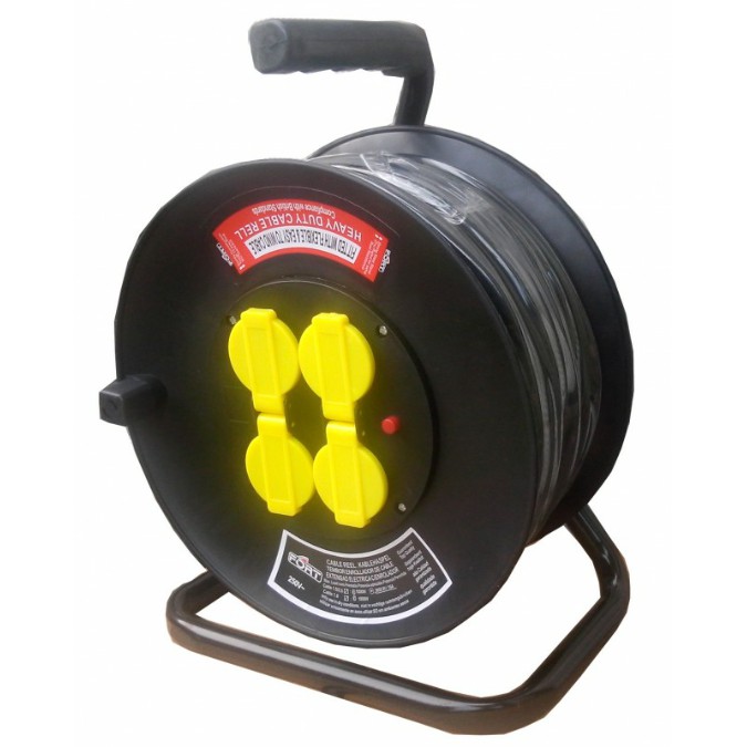 kabel roll / cable roll heavi duty panjang 25m ( kabel 3x1mm) fort