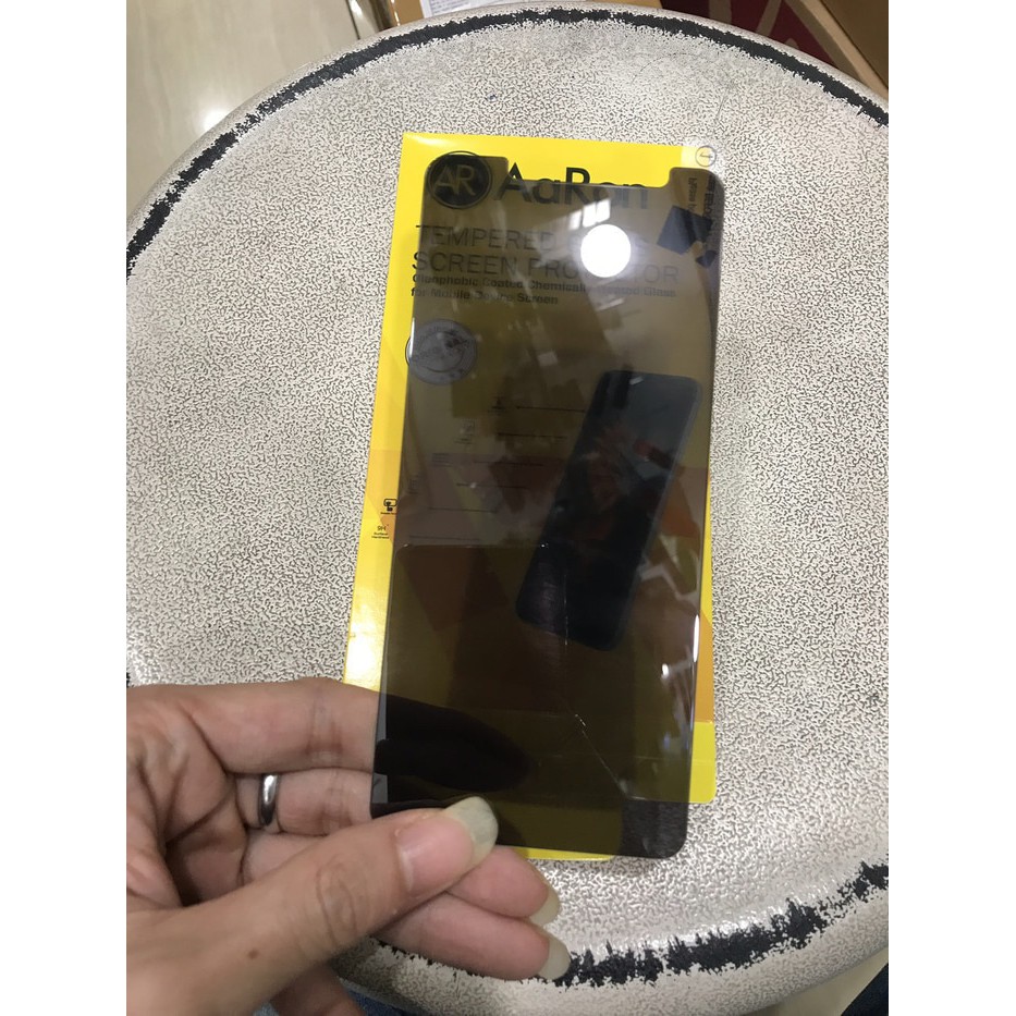 Tempered glass anti spy gorilla asli aaron anti baret iphone xs