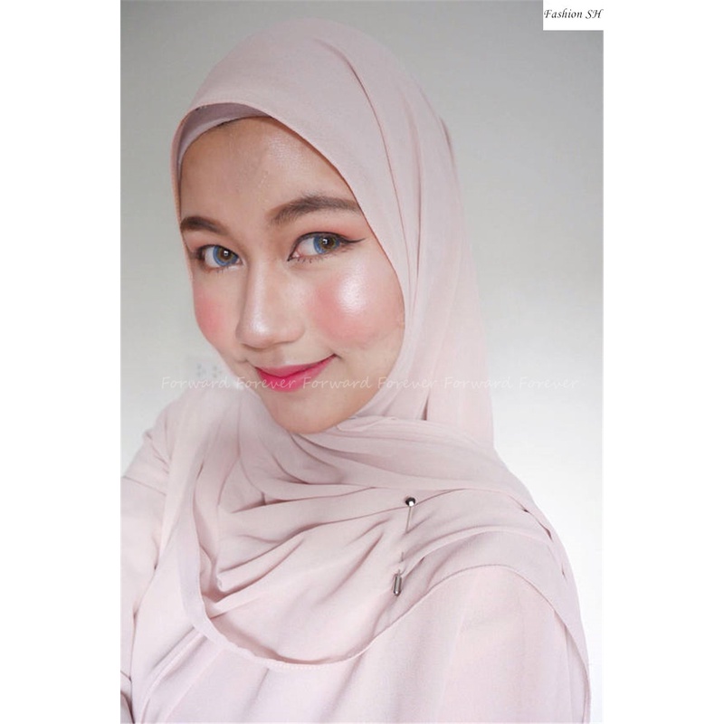 1pc Pin Hijab Aksen Kristal Warna-Warni