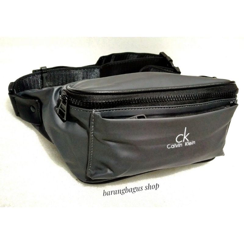 Waistbag / tas pinggang wanita import Anti air logo CK