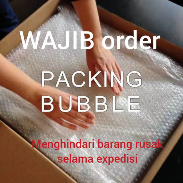 

BUBBLE WRAP Pengaman barang harap menambahkan ini saat CEKOUT..!