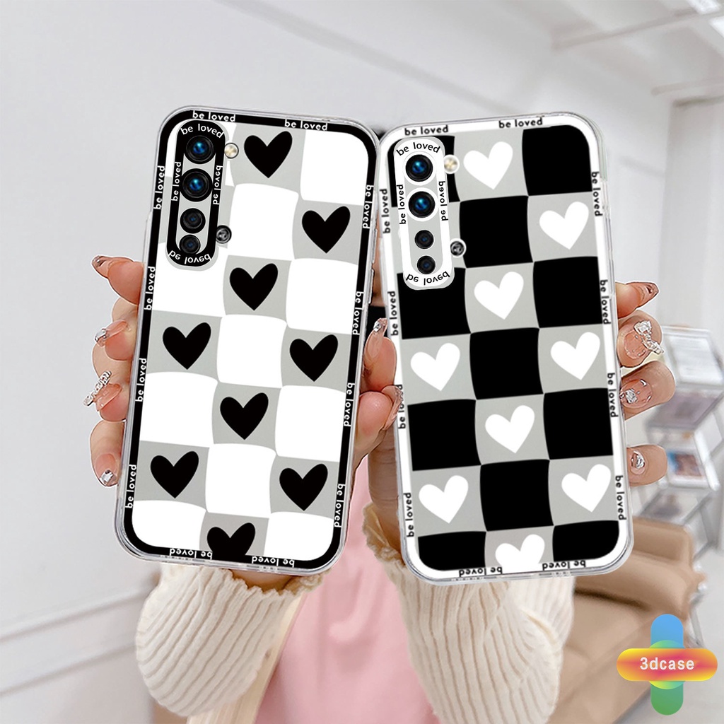 Soft Case Desain Hati Untuk Realme C35 C11 2021 C21Y C31 C15 C21 C25 C20 C3 C12 C2 C25S 5S 5 5S 5i C17 7i C1 C25Y C2 C3i 6i C20A realme Narzo 20 10 10A 20A 30A A7 A5S A15 A16 Y12 Y20 Y15S A03 Clear Couples Back Cover