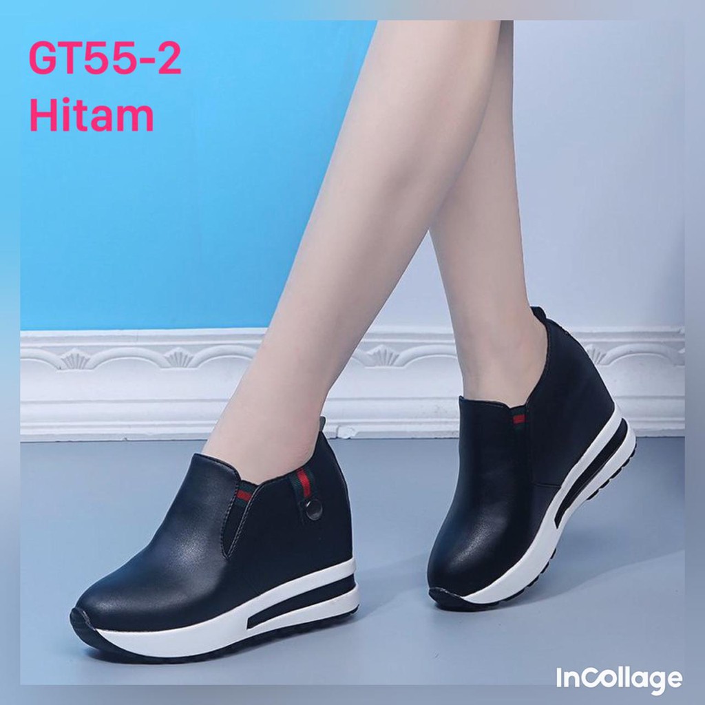 SEPATU WEDGES WANITA IMPOR KOREA GT55-2