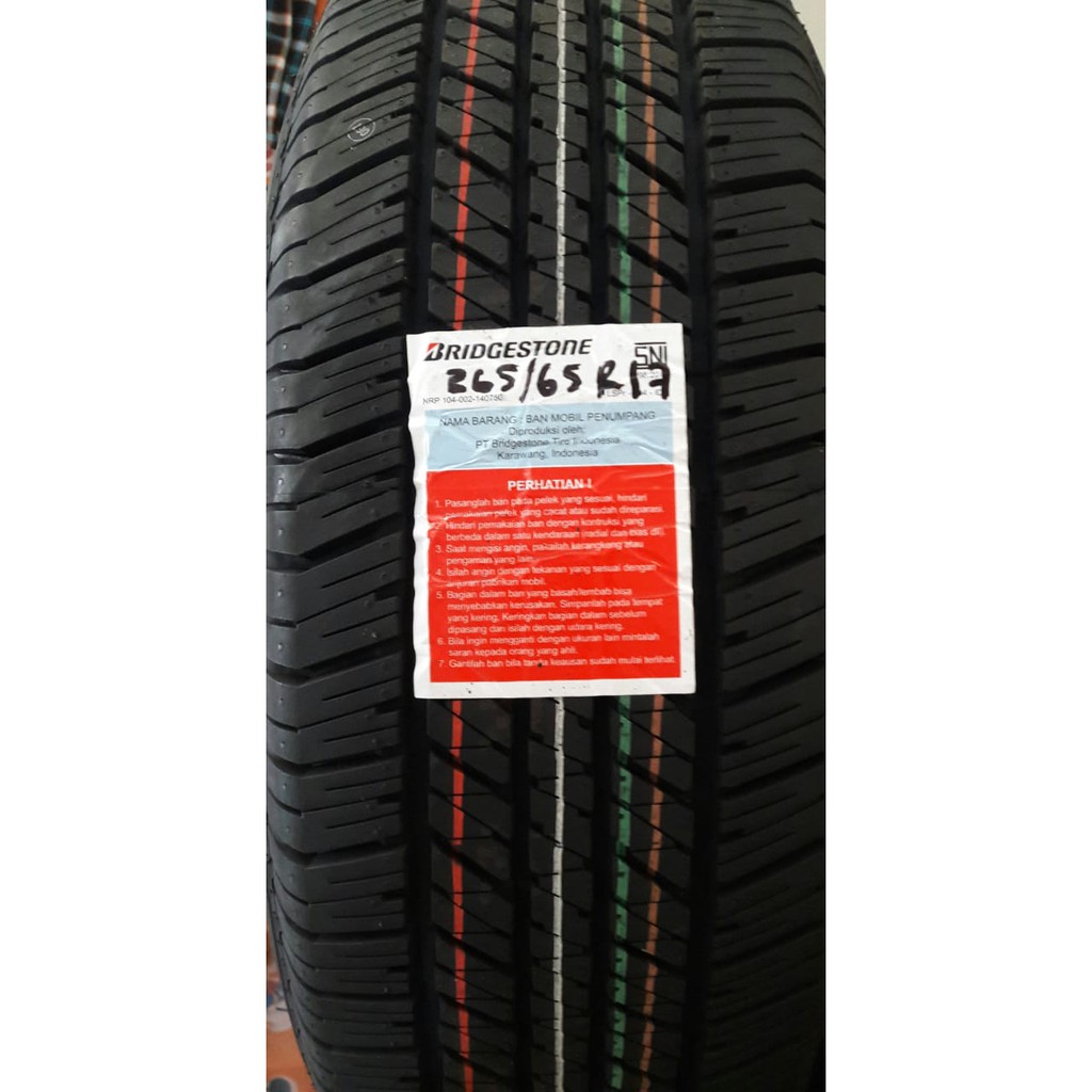 Ban Bridgestone 265/65 R17 D684  Dueler Fortuner Pajero