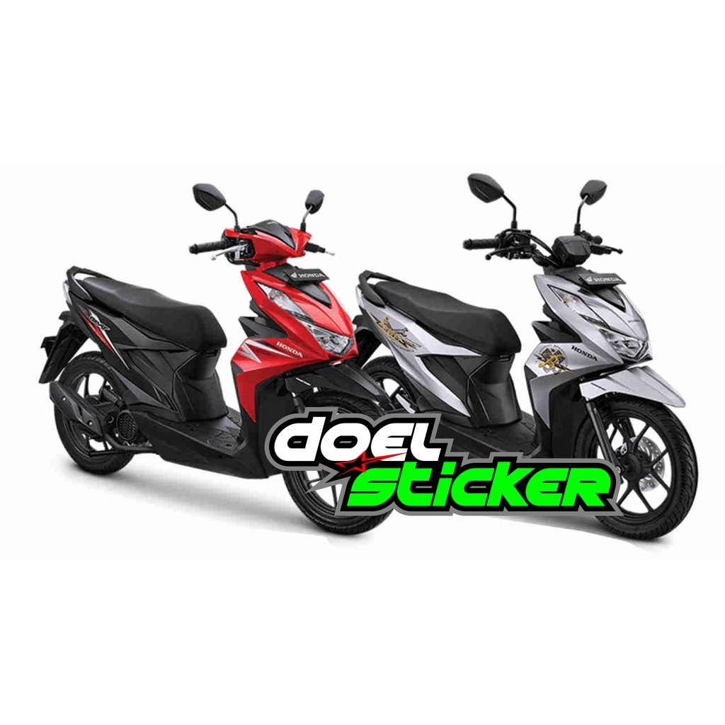 (cod) BEAT 2020 stiker striping BEAT deluxe 2020 004 VARIASI MOTIF RACING FOX