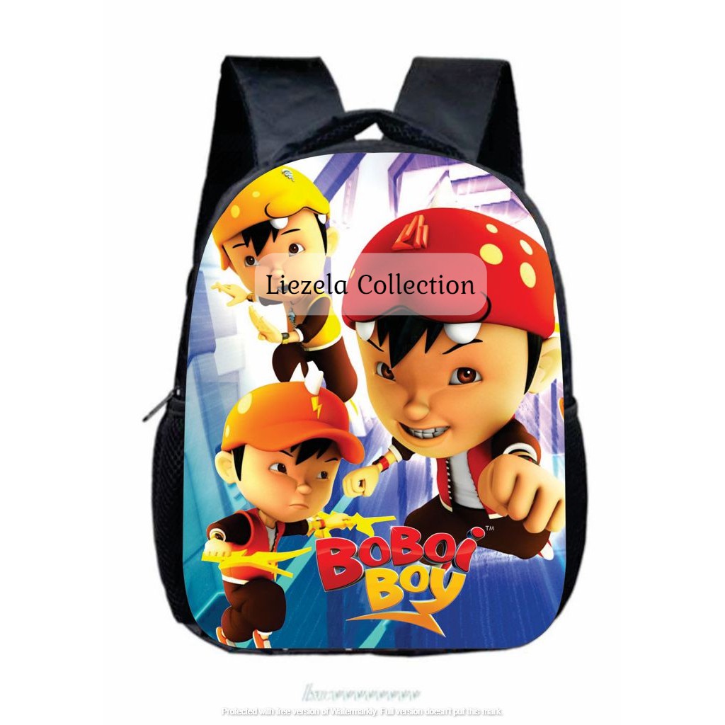 Tas ransel sekolah anak laki laki motif BOBOIBOY