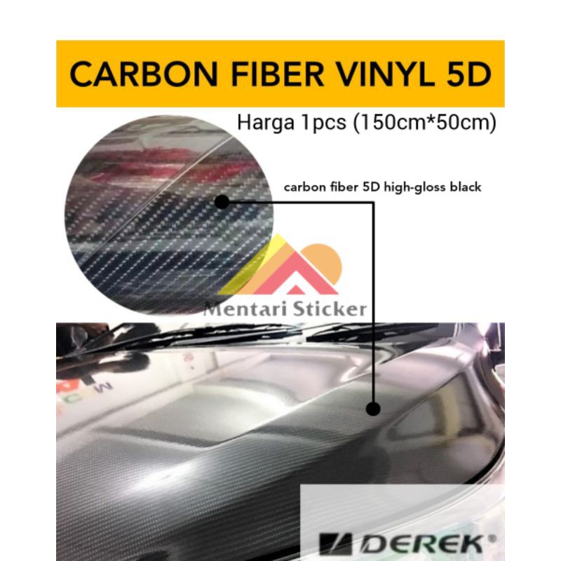 STIKER VINYL KARBON CARBON 6D/SKOTLET KARBON/SKOTLET MOBIL/SCHOTLITE MOBIL