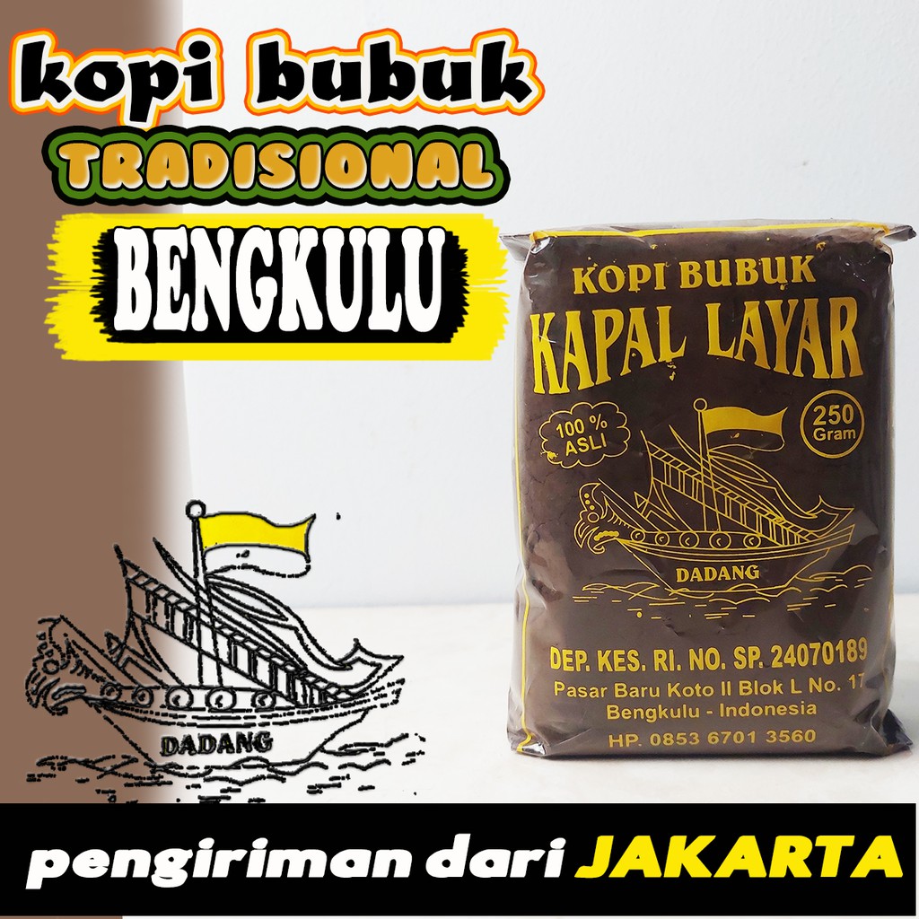 Jual Kopi Tradisional Bengkulu Kapal Layar - Robusta Kopi Bubuk ...