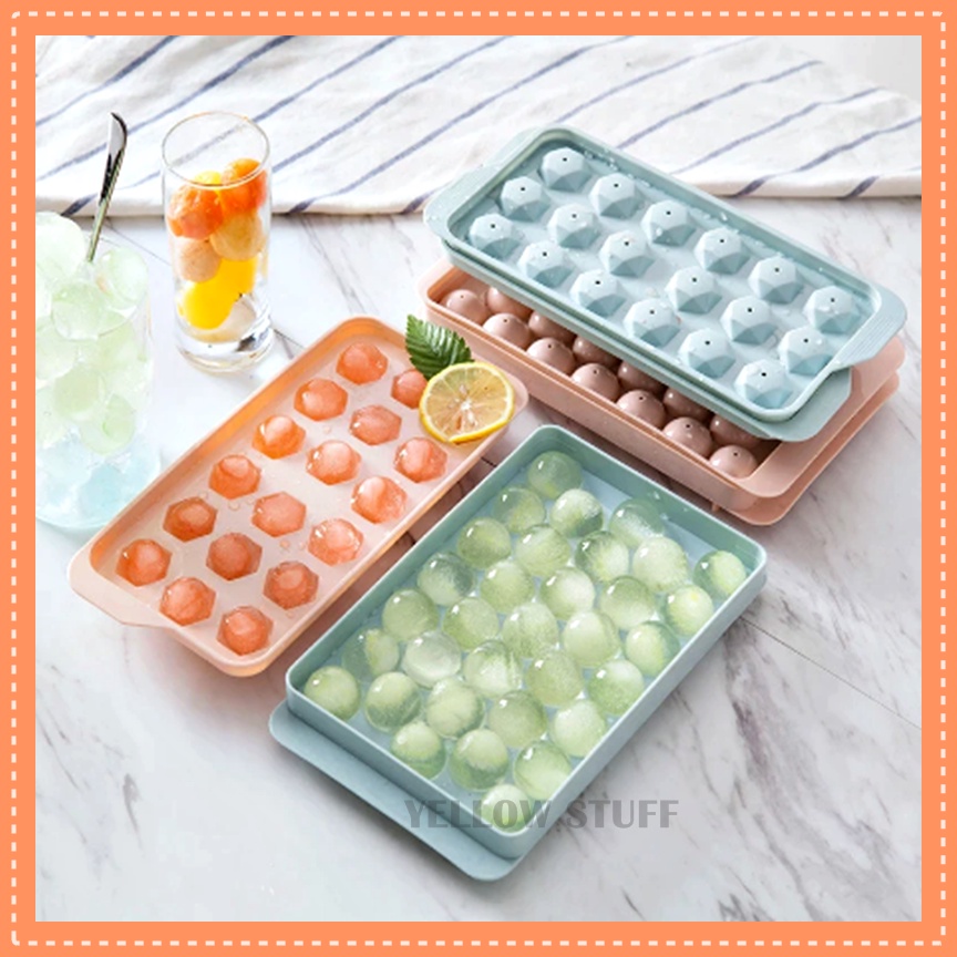 Cetakan Es Batu Bulat Cetakan Es Jelly Agar Puding Coklat Ice Cube Cetakan Es Batu Kristal Alat Penc