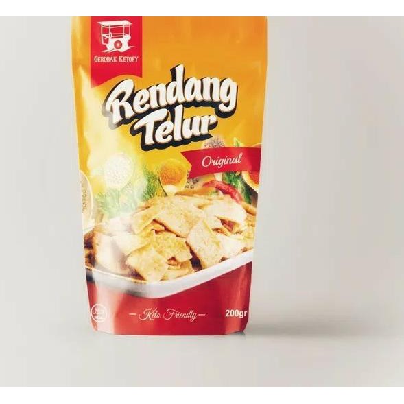 

▼ keripik rendang telur original ketofy 200gr ♣